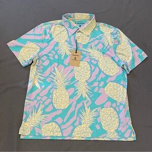 Chubbies performance polo shirt mens large NWT